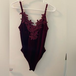 Harlowe & Graham Velvet bodysuit